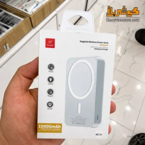 نمای جلوی بسته‌بندی پاوربانک مگنتی ژاند XDCH-047 سفید