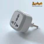 تبدیل دوشاخه برق چراغ‌دار هادرون مدل A10 رنگ سفید