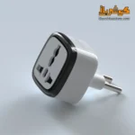 تبدیل دوشاخه برق هادرون مدل A10E-1 بدون چراغ رنگ سفید