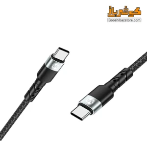 نمای کانکتورهای USB-C کابل دوسر تایپ سی ولت آمپر مدل VA61