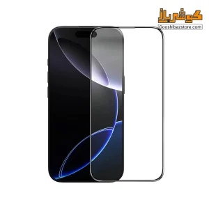 نمای روبه‌رو گلس CP+ Pro نیلکین و نمایشگر iPhone 16 Pro